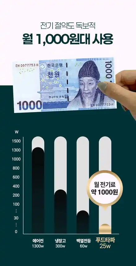 월 전기료 1,000원대